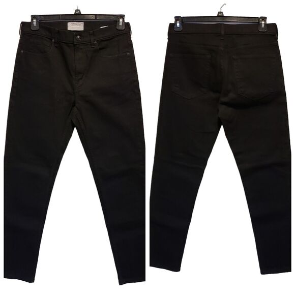 Everlane Black Authentic Stretch Mid Rise Skinny Jeans Womens 32x32 - Picture 3 of 13